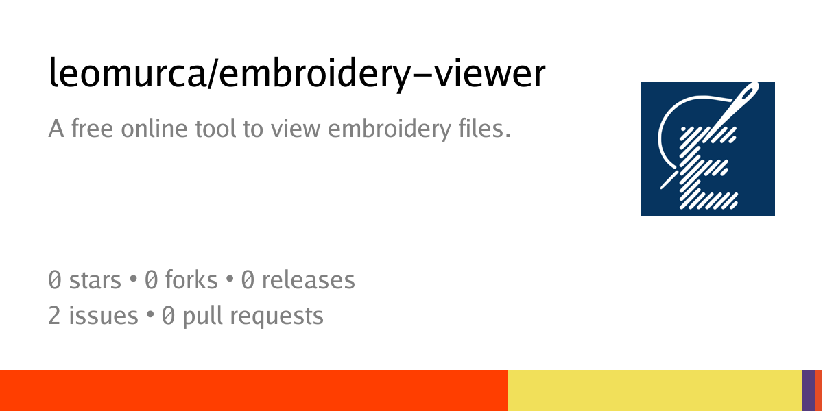 leomurca/embroidery-viewer: A free online tool to view embroidery files ...